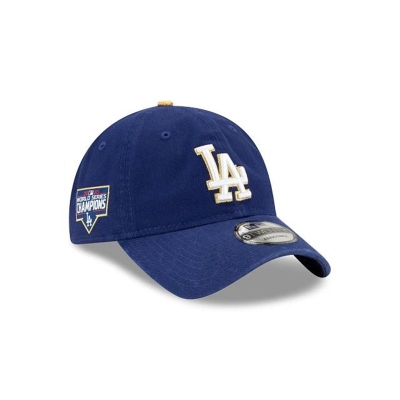Blue Los Angeles Dodgers Hat - New Era MLB Gold Collection 9TWENTY Adjustable Caps USA2305879